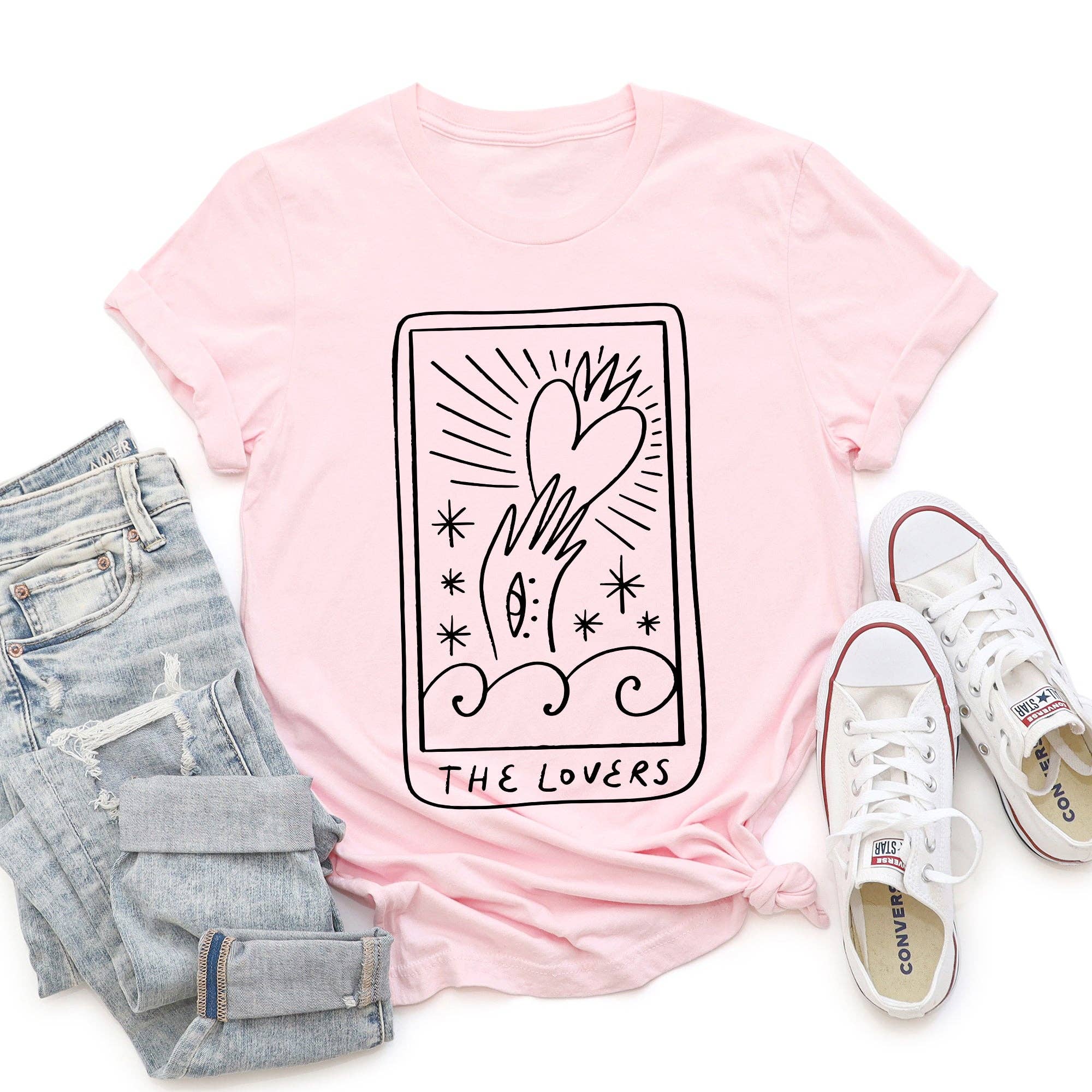 Lovers Tarot, Mystical, Magic, Super Soft Tshirt, Valentine's Day Hoodie, Sweatshirt | PodTeesHub.com