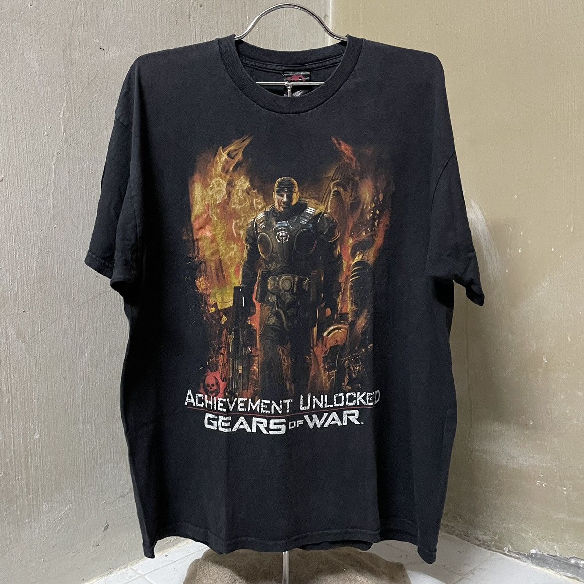 Vintage Gears Of War T Shirt All Over Print Hoodie, Sweatshirt | PodTeesHub.com