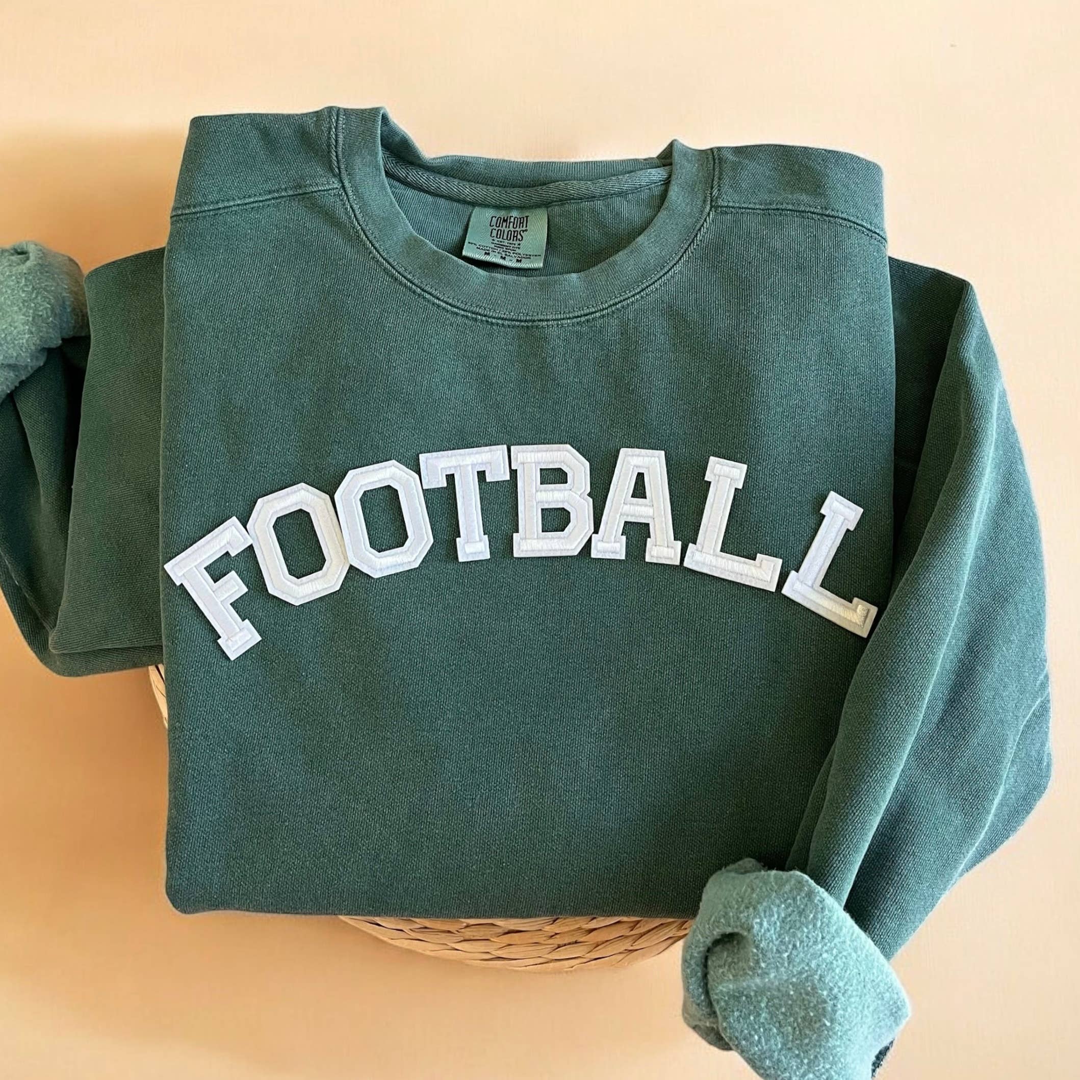 Comfort Colors® Football Sweatshirt, Football Season Apparel T-Shirts, Hoodie | PodTeesHub.com