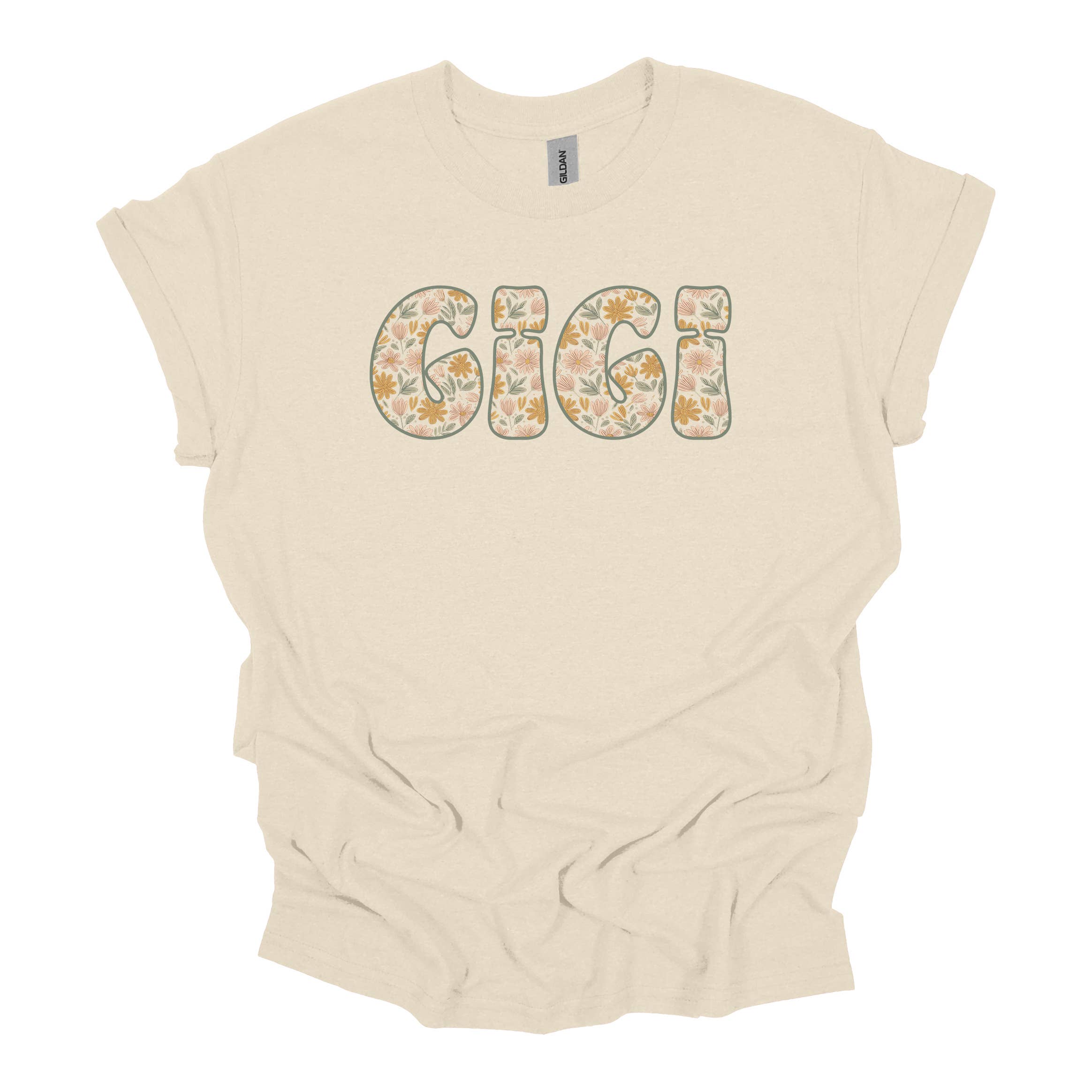 Sage Floral Gigi Tee Hoodie, Sweatshirt | PodTeesHub.com