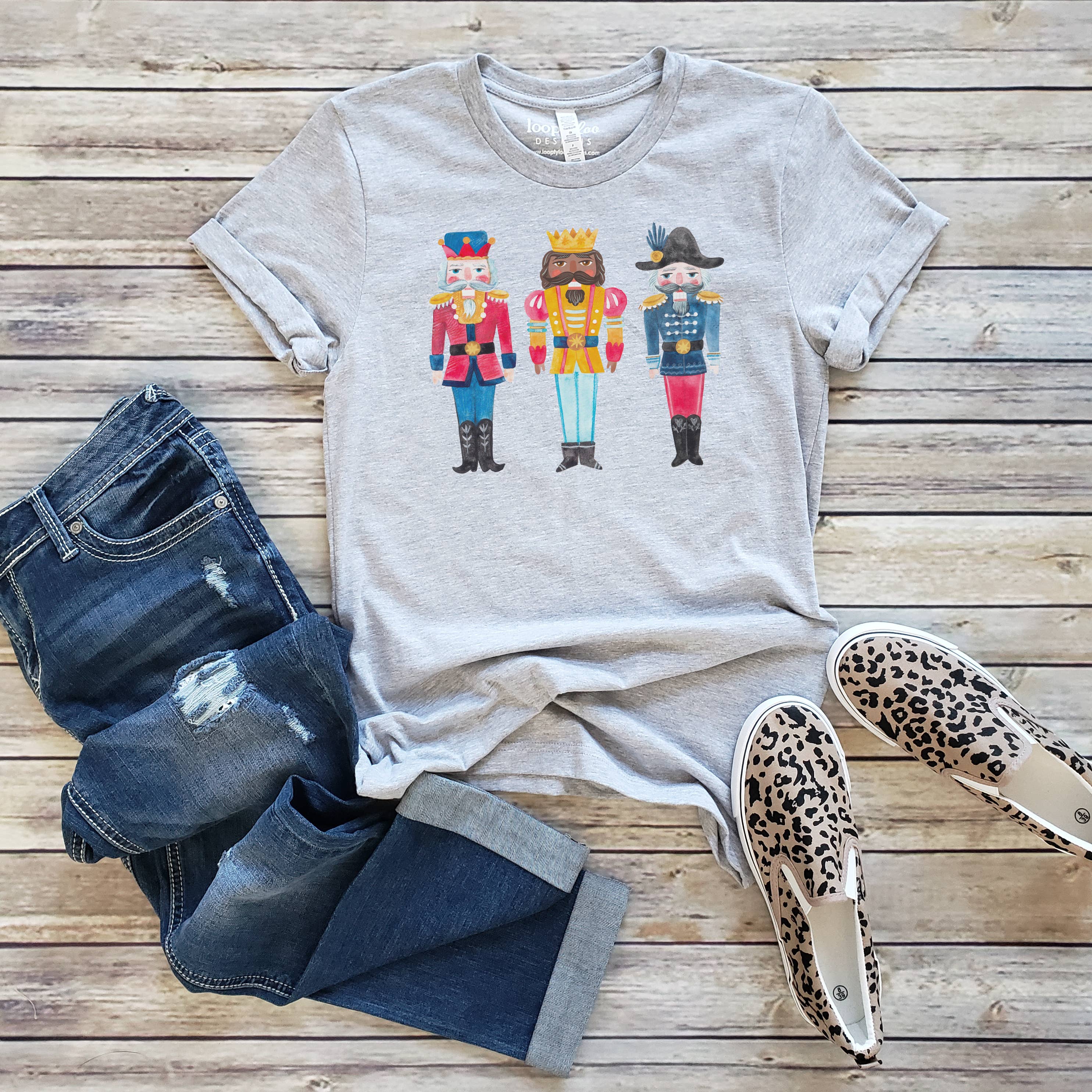 3 Nutcrackers Tee | Christmas | Sizes XS-2XL Hoodie, Sweatshirt | PodTeesHub.com