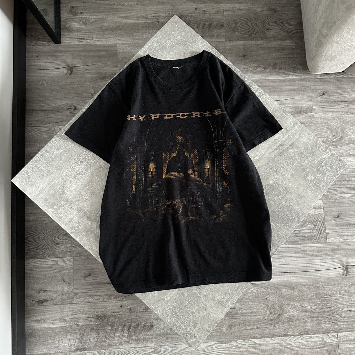 Vintage 00s Y2k Hypocrisy Washed Tee Extreme Divinty Metal Hoodie, Sweatshirt | PodTeesHub.com