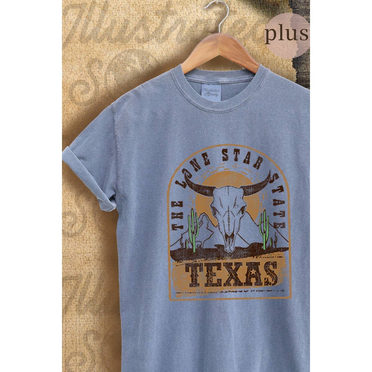Texas Vintage Graphic Plus Tee Hoodie, Sweatshirt | PodTeesHub.com