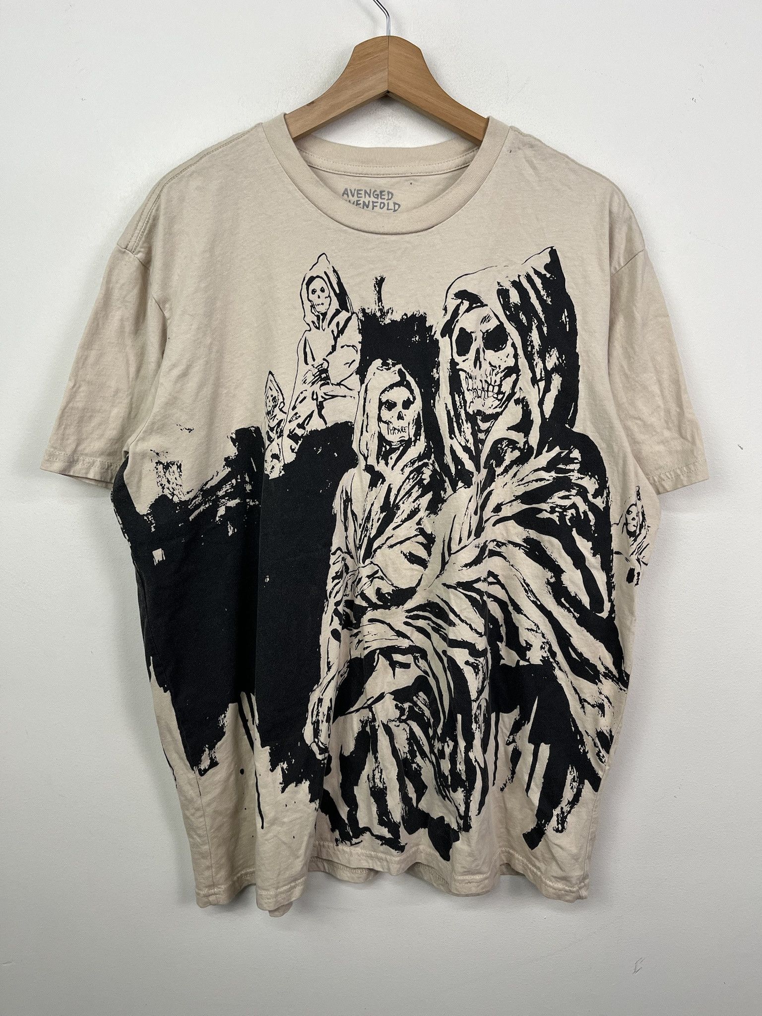 Other Vintage Y2k Avenged Sevel Fold All Over Print Band Tee Size Xl Hoodie, Sweatshirt | PodTeesHub.com