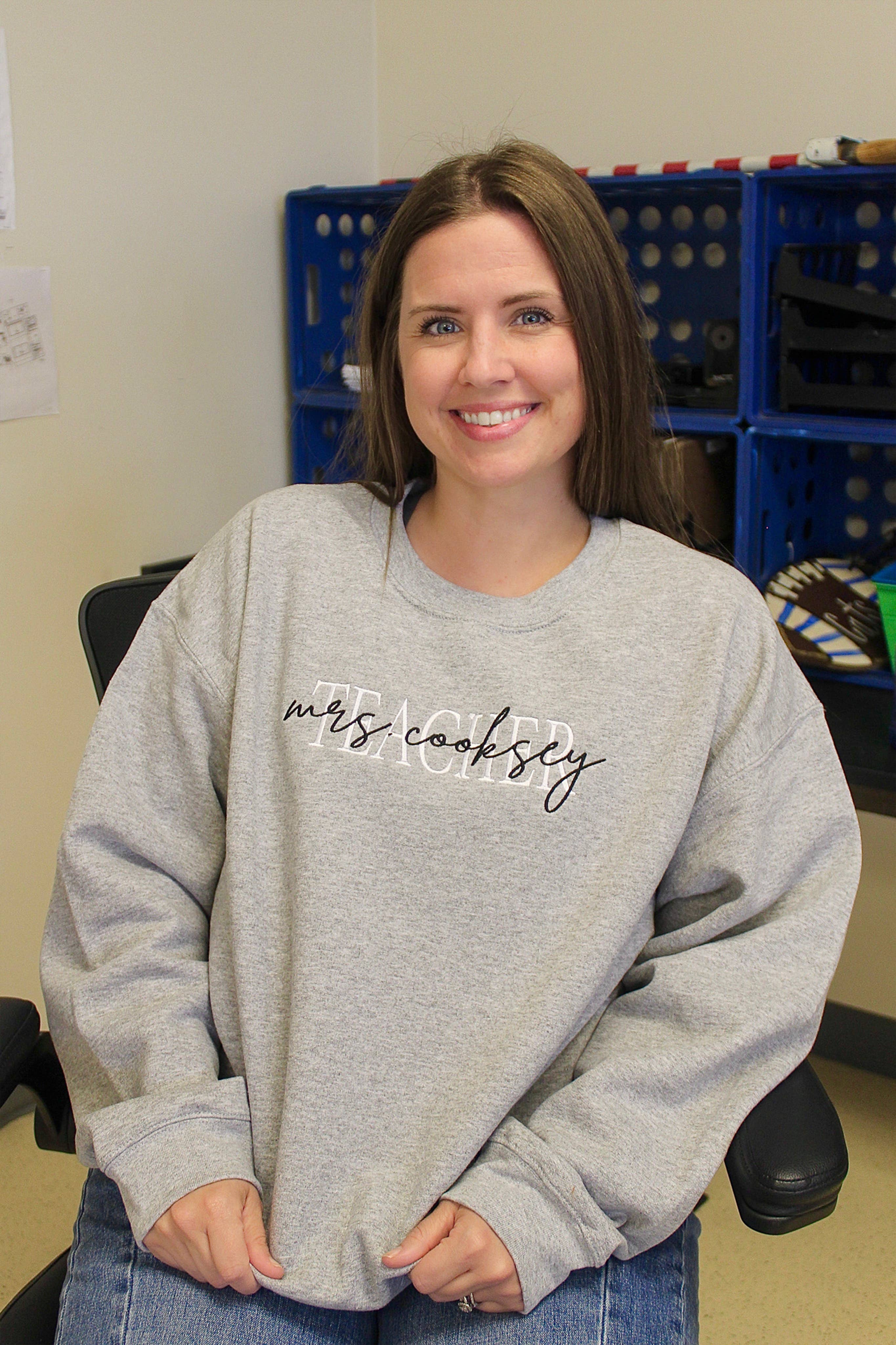 Custom Embroidered Teacher Sweater T-Shirts, Hoodie, Sweatshirt | PodTeesHub.com