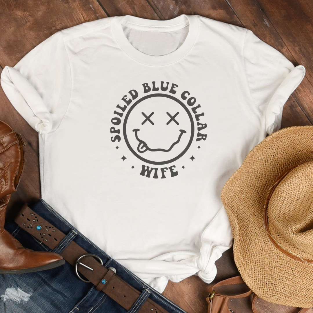 Spoiled Blue Collar Wife Graphic T-Shirt Hoodie, Sweatshirt | PodTeesHub.com