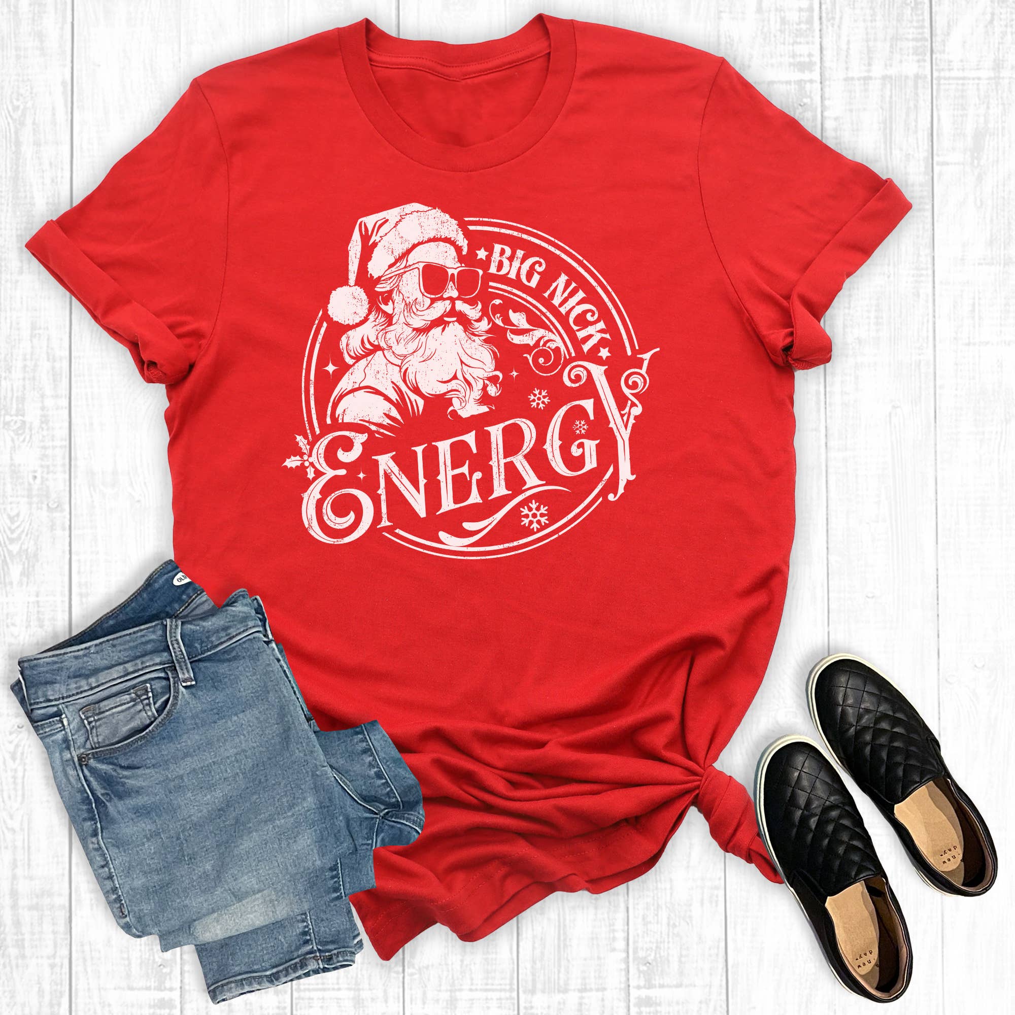 Christmas Big Nick Energy Graphic Tee Hoodie, Sweatshirt | PodTeesHub.com