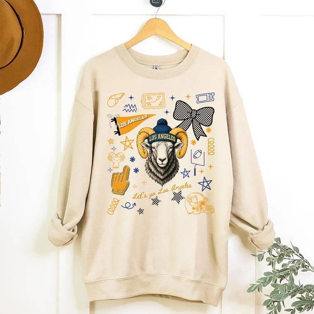 Los Angeles R Retro School Spirit Mascot Shirt Hoodie, Sweatshirt | PodTeesHub.com