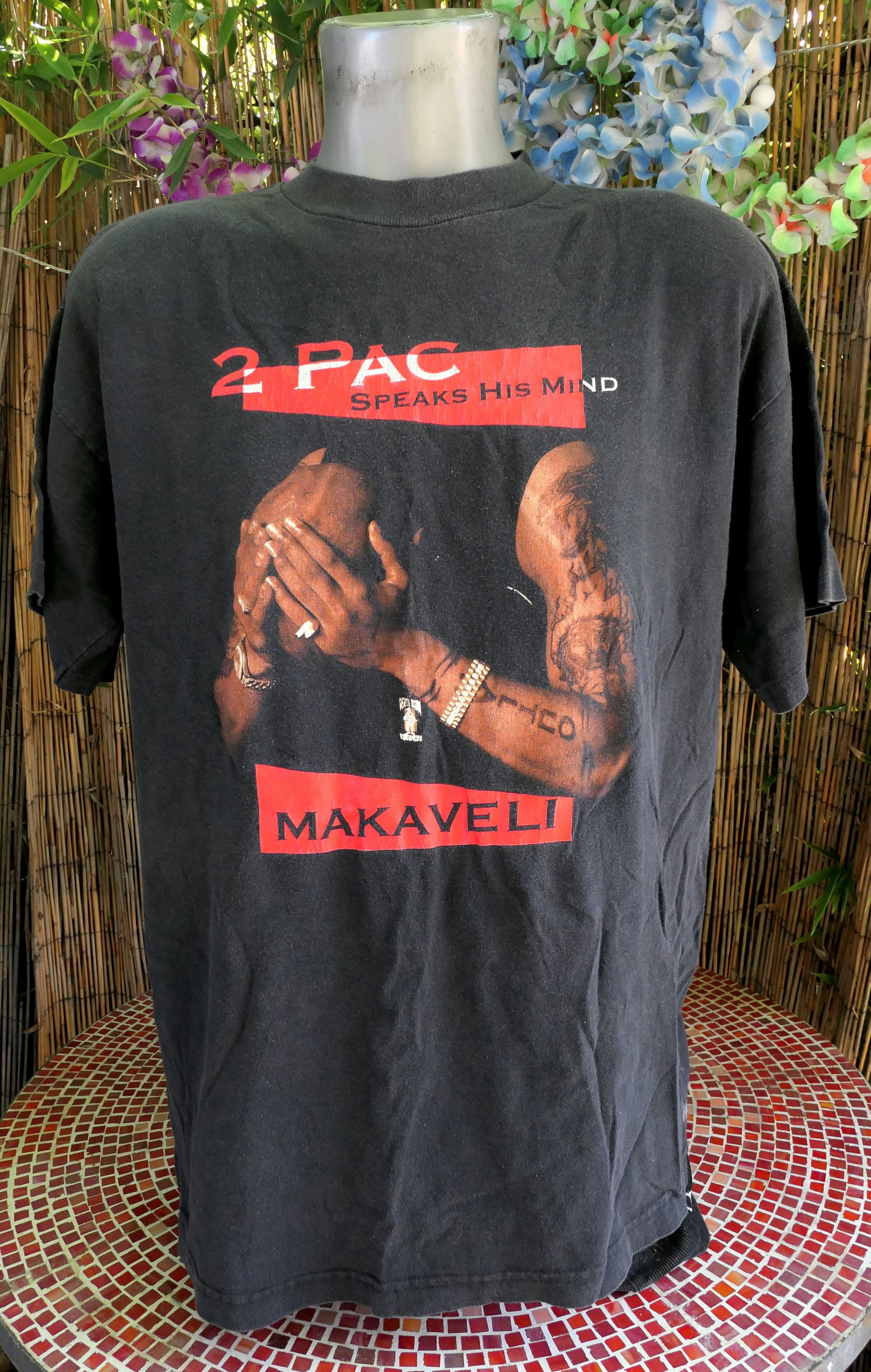 Vintage 2pac Tupac Makaveli Death Row Records T Shirt Xl Hoodie, Sweatshirt | PodTeesHub.com