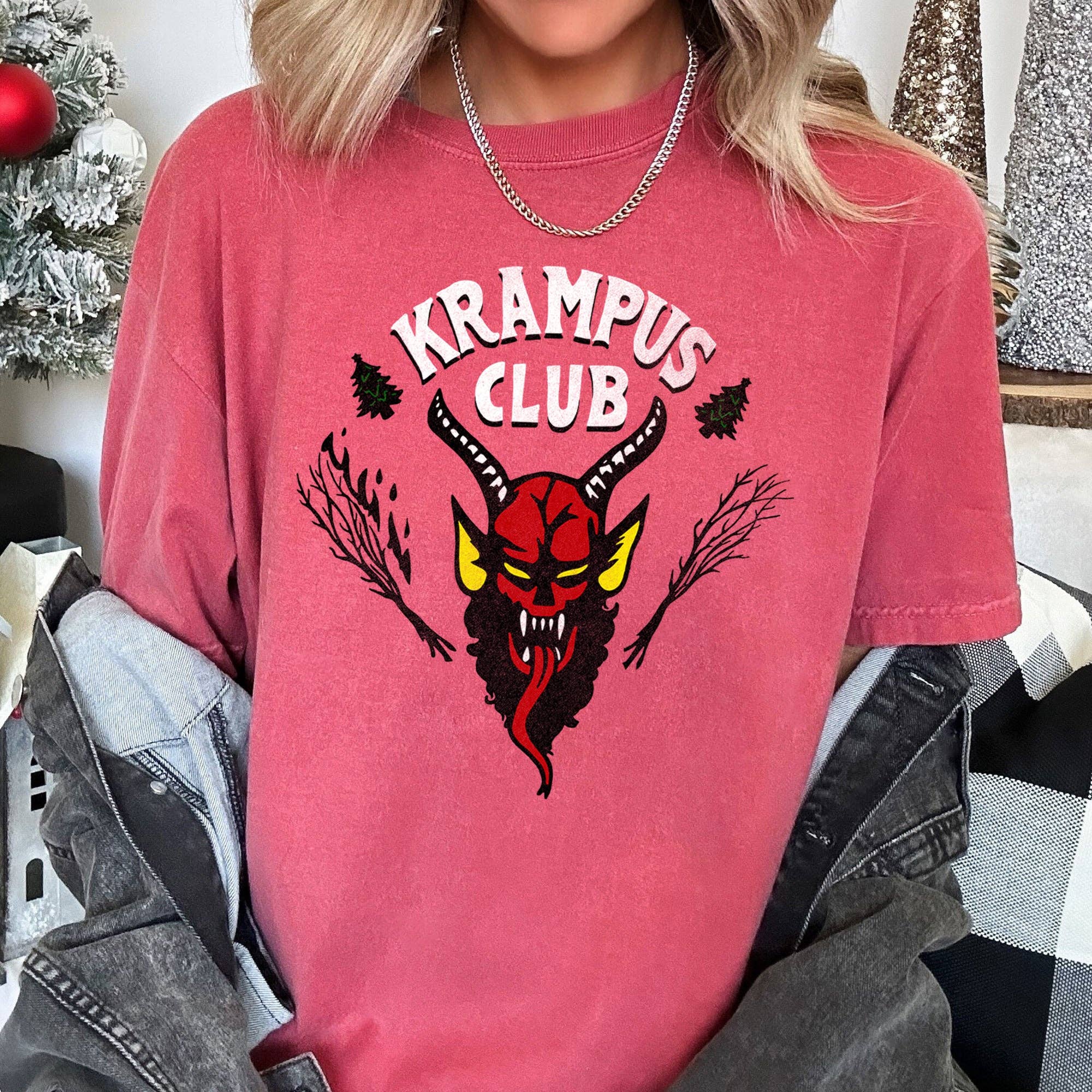 Krampus Club, Stranger, Christmas, Naughty,, Tshirt Hoodie, Sweatshirt | PodTeesHub.com