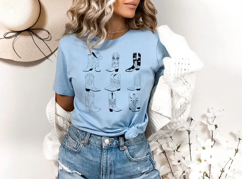 Cowgirl Boots T-Shirt Hoodie, Sweatshirt | PodTeesHub.com