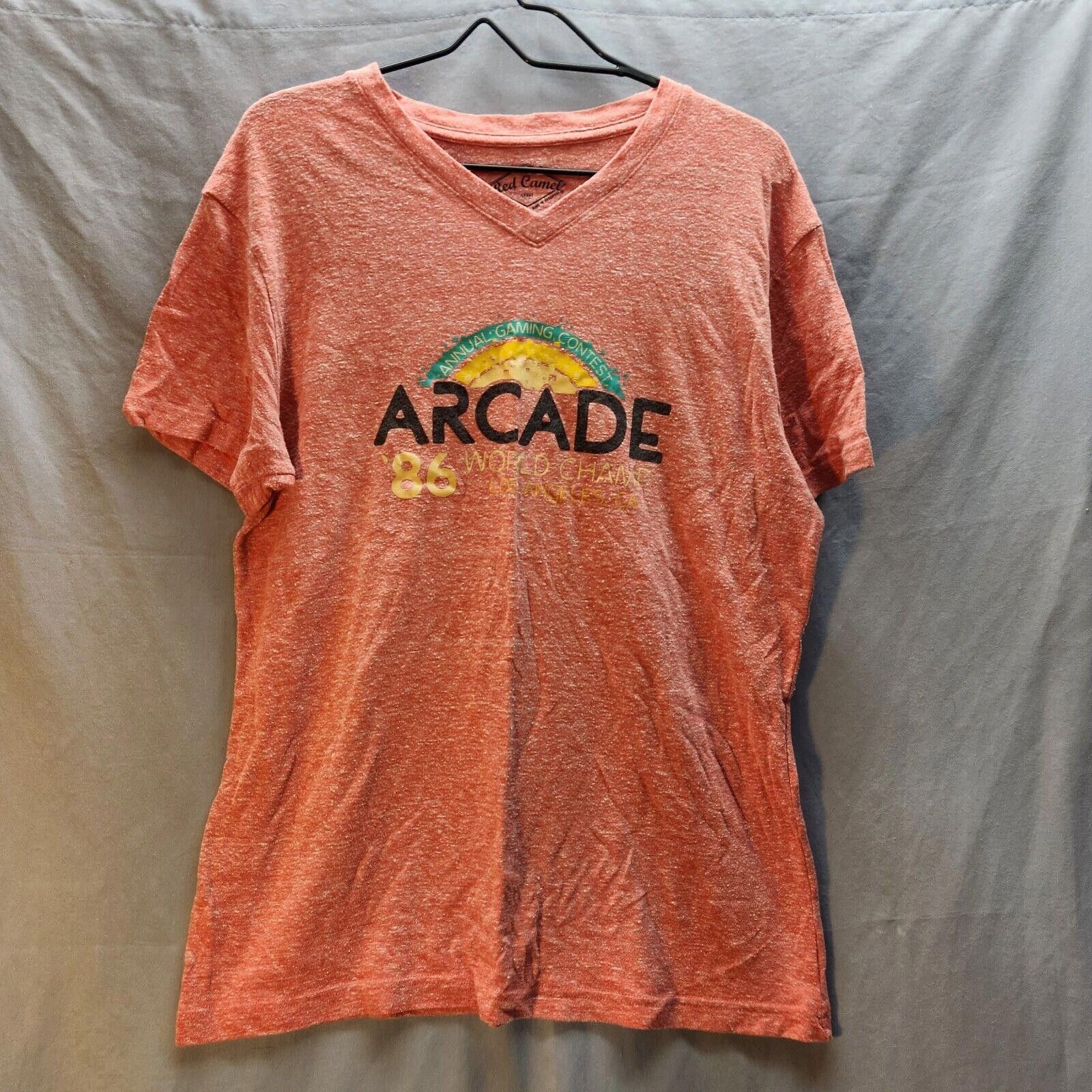 Designer Red Camel V Neck Tshirt Gaming Mens Size Large Hoodie, Sweatshirt | PodTeesHub.com