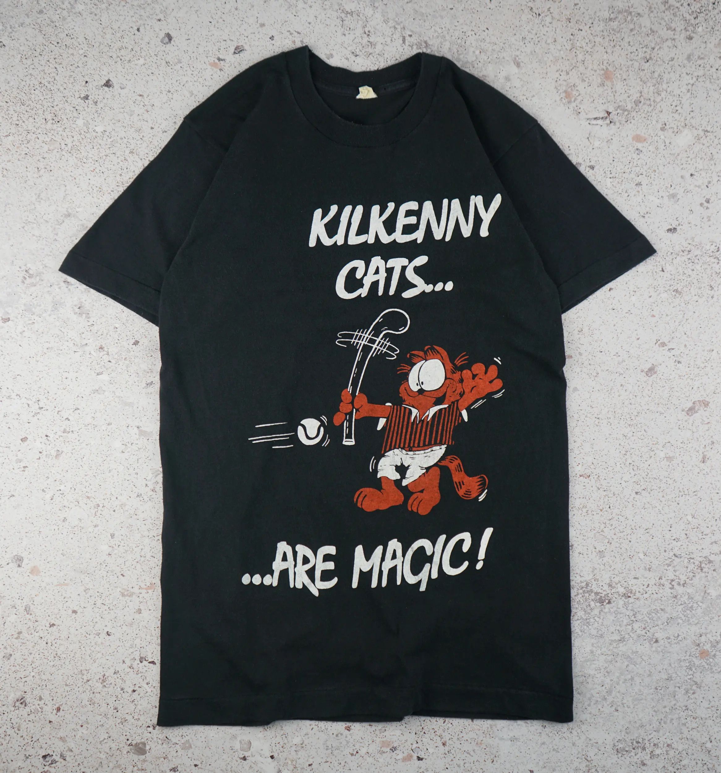 Vintage Garfield 80s Tee Kilkenny Cats Are Magic T Shirt Hoodie, Sweatshirt | PodTeesHub.com