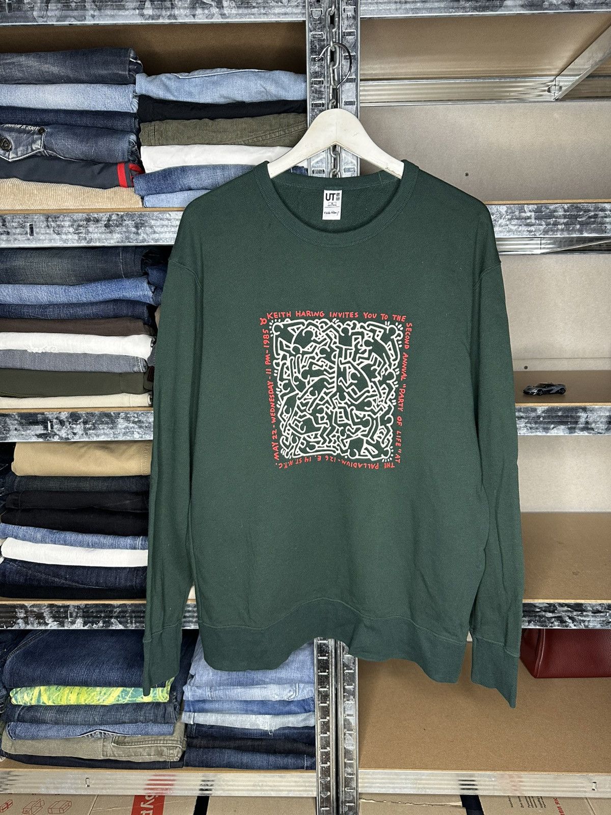 Uniqlo Ut Keith Haring Graphic Crewneck Sweatshirt Xl Art T-Shirts, Hoodie | PodTeesHub.com