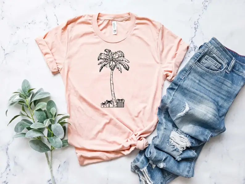 Christmas On the Beach T-Shirt Hoodie, Sweatshirt | PodTeesHub.com