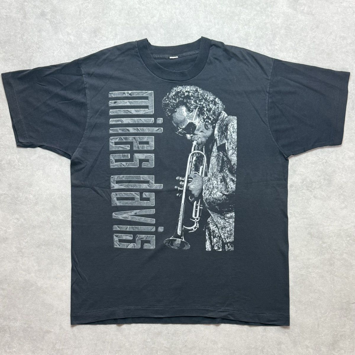 Band Tees Vintage 90s Miles Davis Live In Concert T Shirt Hoodie, Sweatshirt | PodTeesHub.com