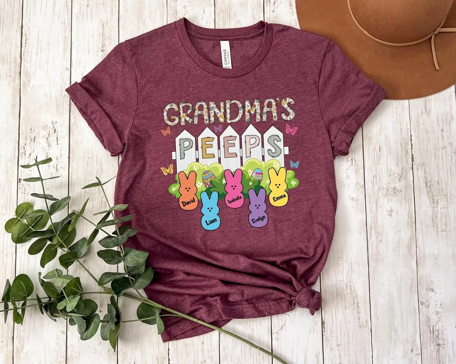 Grandmas Peeps T-Shirt, Easter Day Shirt, Gift For Grandma Hoodie, Sweatshirt | PodTeesHub.com