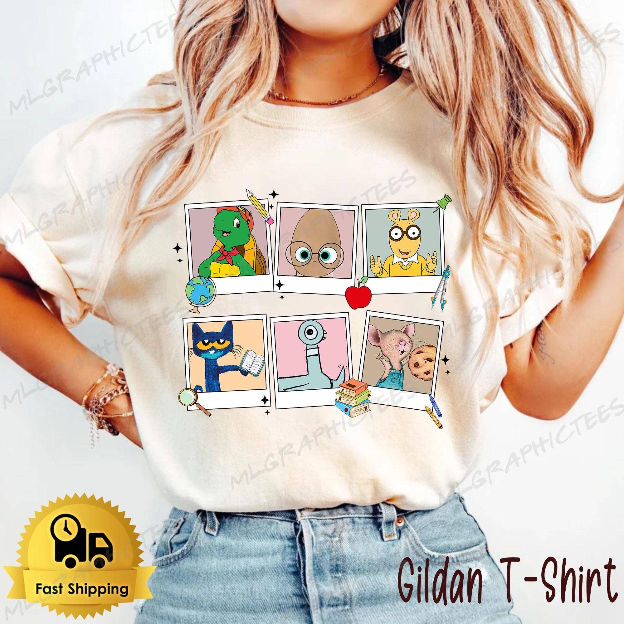 Children's Book Character Tee - Teacher Appreciation Shirt Hoodie, Sweatshirt | PodTeesHub.com