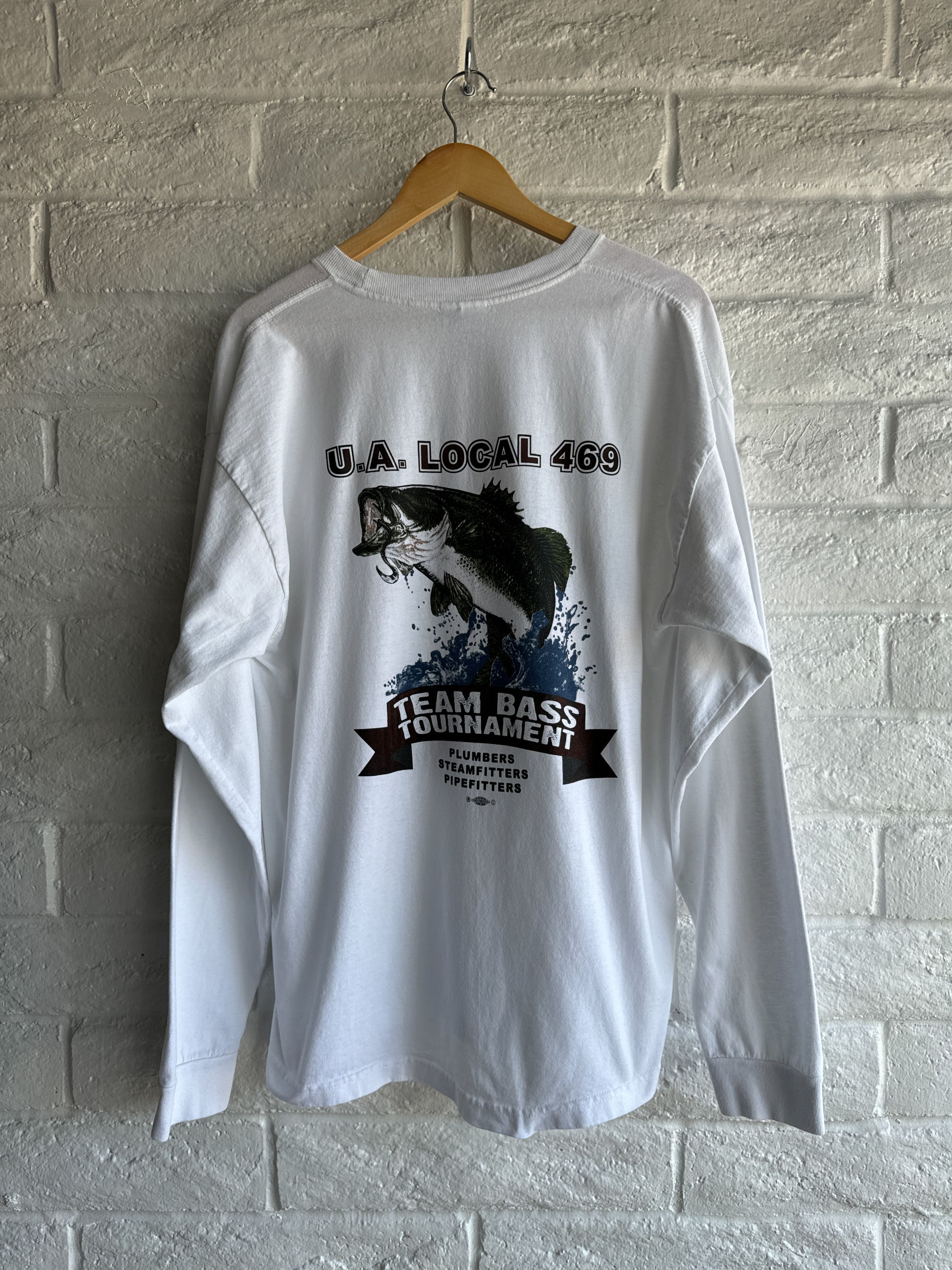 Vintage Ua Local 469 Bass Tournament T Shirt Y2k Men S Xl Hoodie, Sweatshirt | PodTeesHub.com