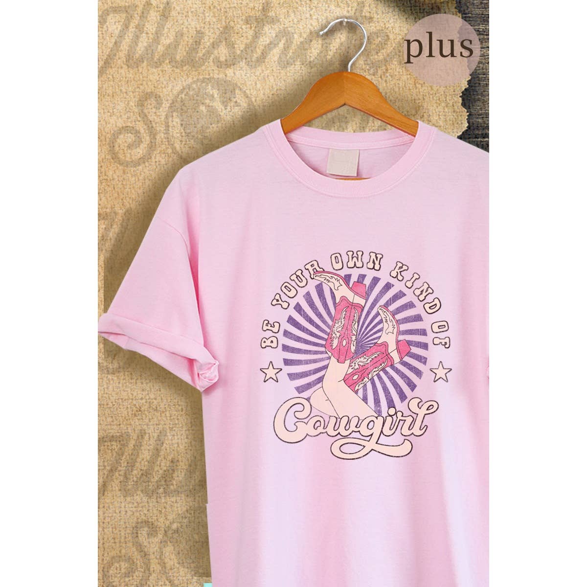Be Your Own Kind of Cowgirl Vintage Graphic  Tee Hoodie, Sweatshirt | PodTeesHub.com