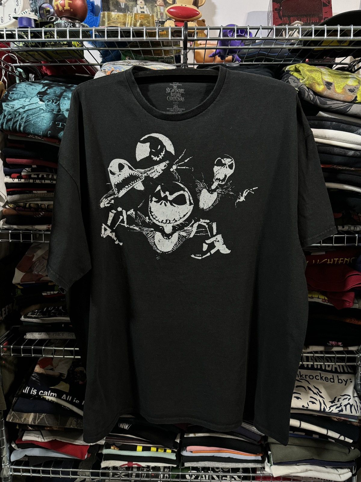 Vintage Tim Burton S The Nightmare Before Christmas Movie Tee Cartoo Hoodie, Sweatshirt | PodTeesHub.com