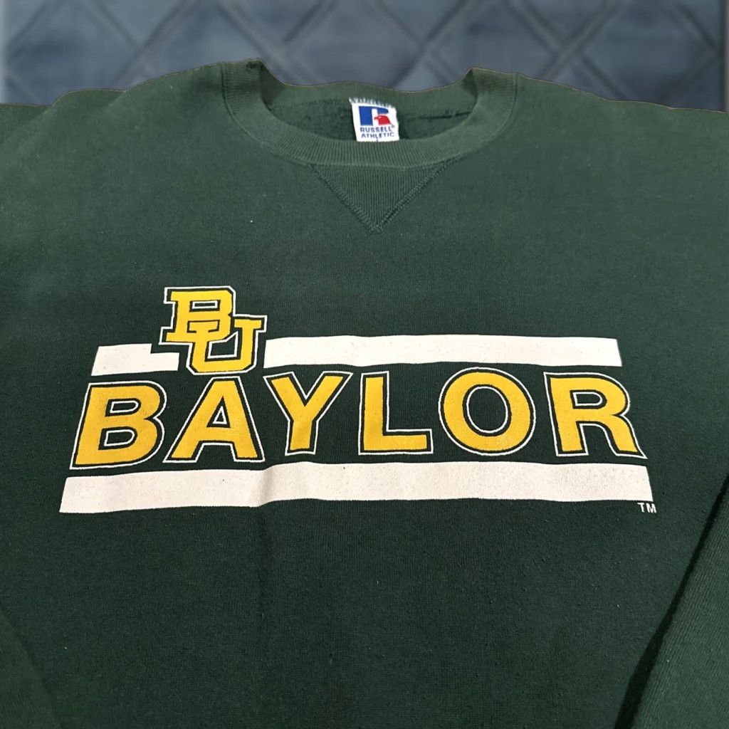 Russell Athletic Vintage Baylor Bears L Russell Athletic Green 90s Print T-Shirts, Hoodie, Sweatshirt