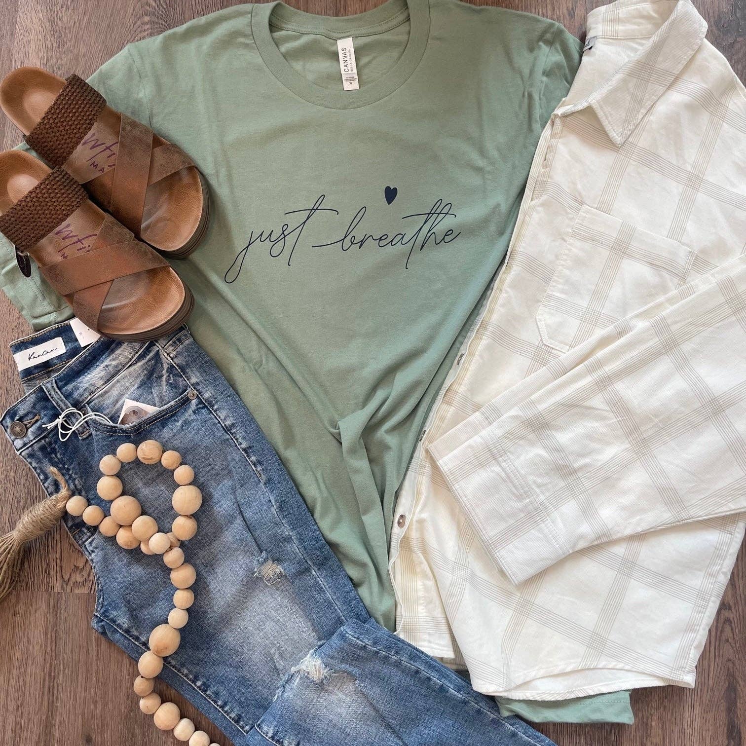 Just Breathe Tee Hoodie, Sweatshirt | PodTeesHub.com