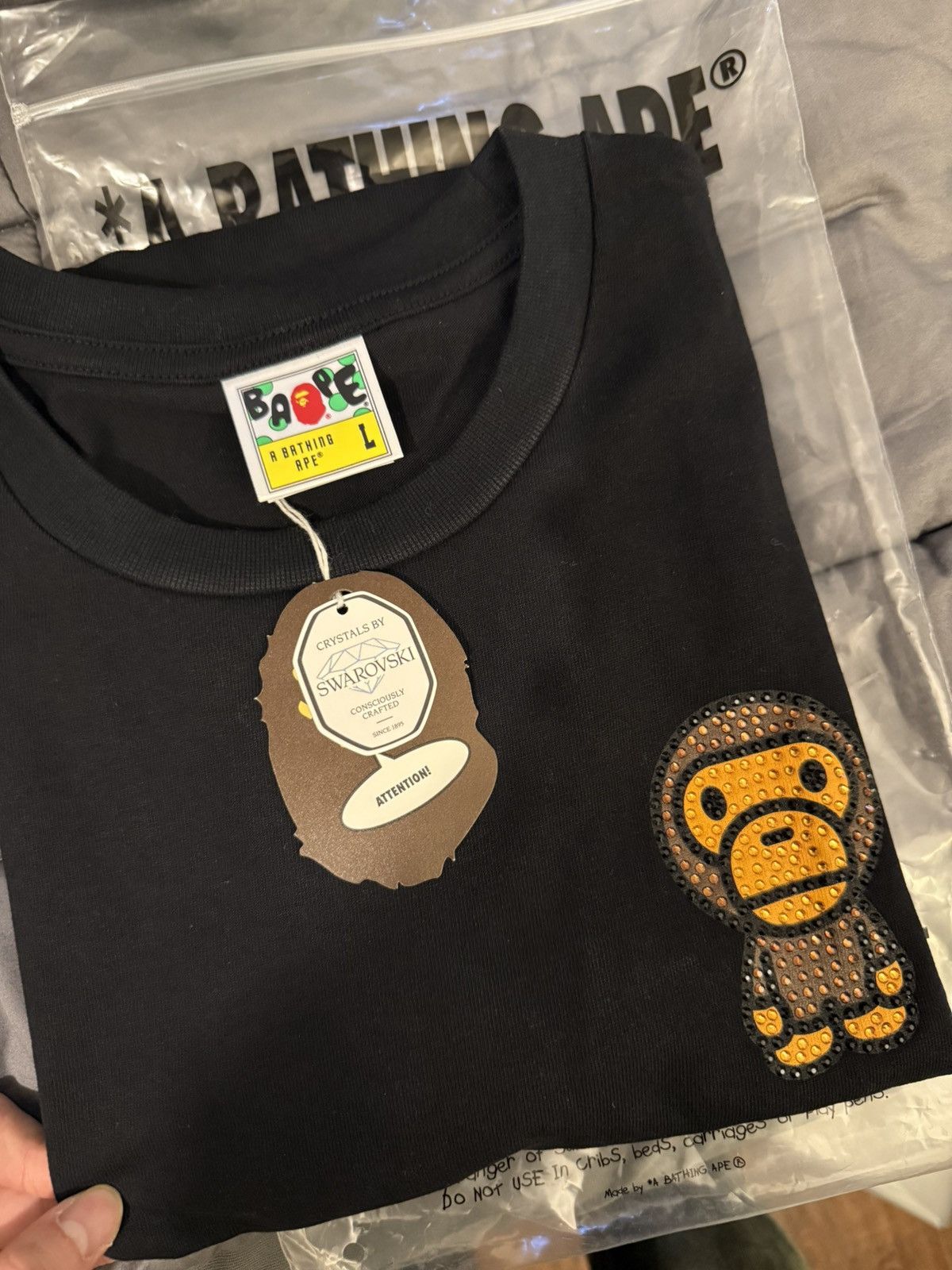 Swarovski Bape Baby Milo X Swarovski T Shirt Hoodie, Sweatshirt | PodTeesHub.com