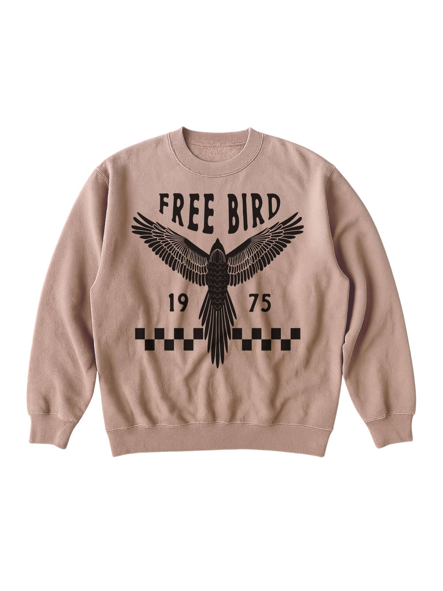Freebird Boho Trendy Womens Sweatshirt - Pebble T-Shirts, Hoodie | PodTeesHub.com