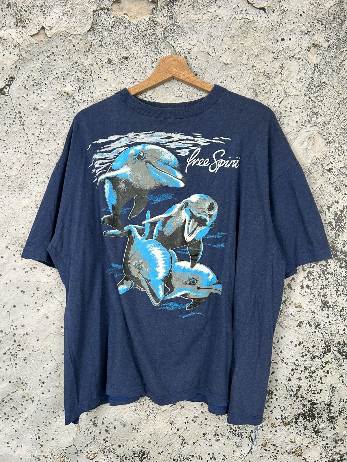 Vintage Dolphins Graphic Animal Tee 90s Boxy Hype Rare Hoodie, Sweatshirt | PodTeesHub.com