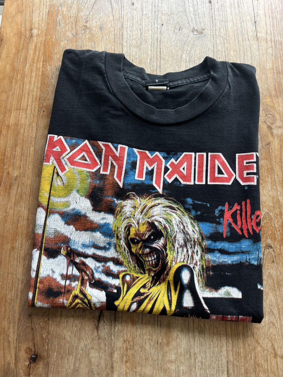 Iron Maiden X Vintage Vintage Iron Maiden Killers Made In Thailand T-Shirts, Hoodie, Sweatshirt | PodTeesHub.com