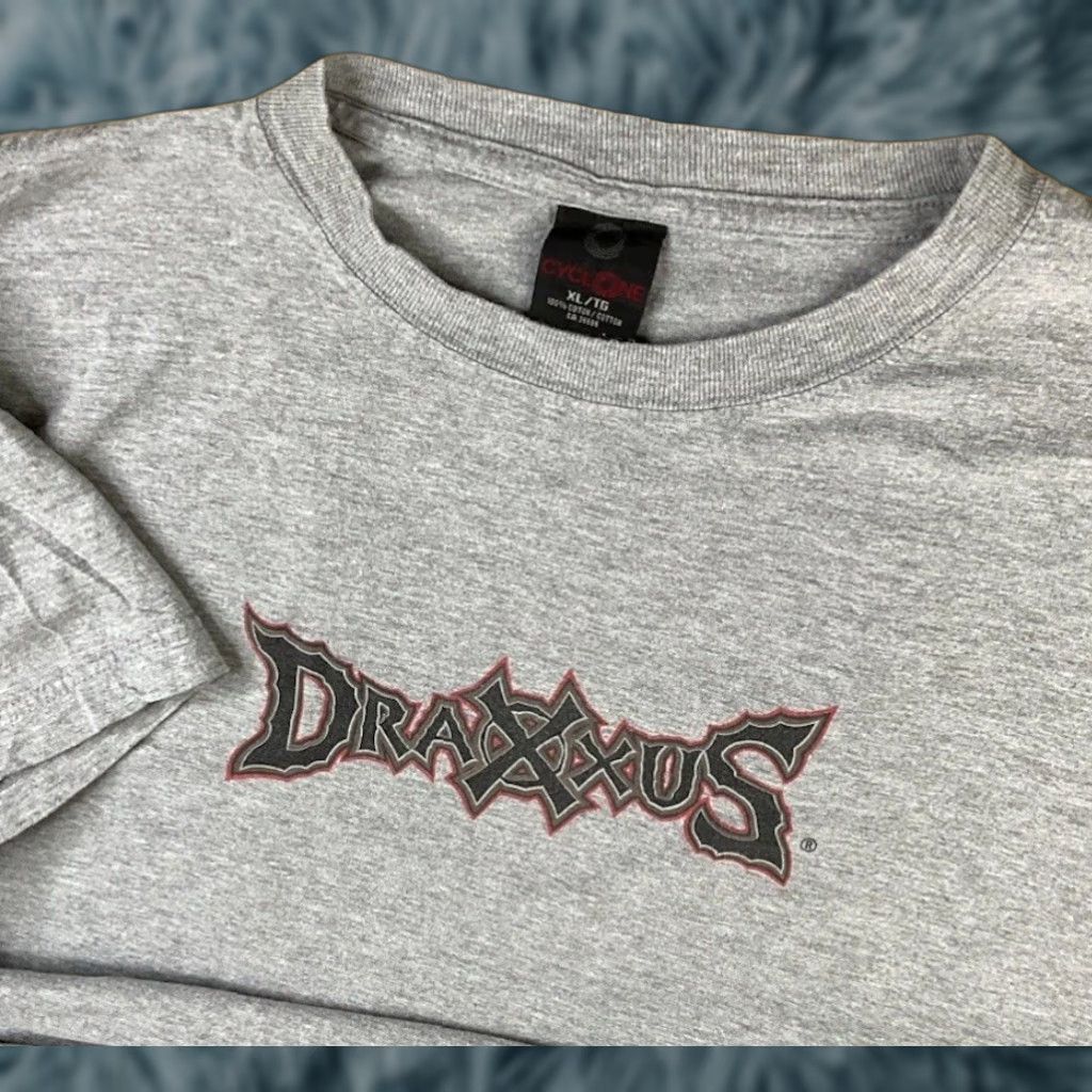 Etro Vintage Draxxus Paintball Cyclone T Shirt Graphic Print Gray Xl Men Sz Xl Short Sleeve Crew Nec Hoodie, Sweatshirt