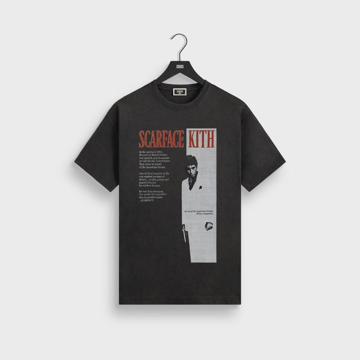 Kith For Scarface Film Poster Vintage Tee T Shirt Size Xl Hoodie, Sweatshirt | PodTeesHub.com