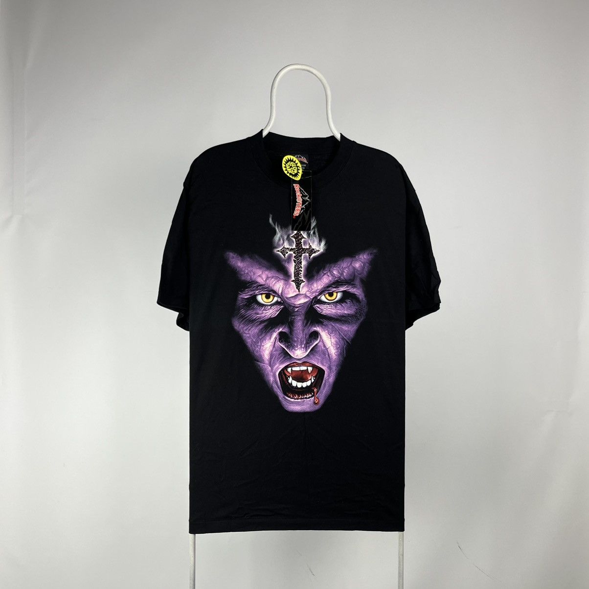 Band Tees Vintage Devilish Vampire Blood Graphic Tee Devilish Trio Hoodie, Sweatshirt | PodTeesHub.com