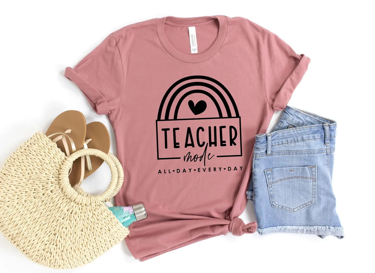 Teacher Mode All Day Every Day T-Shirt Hoodie, Sweatshirt | PodTeesHub.com
