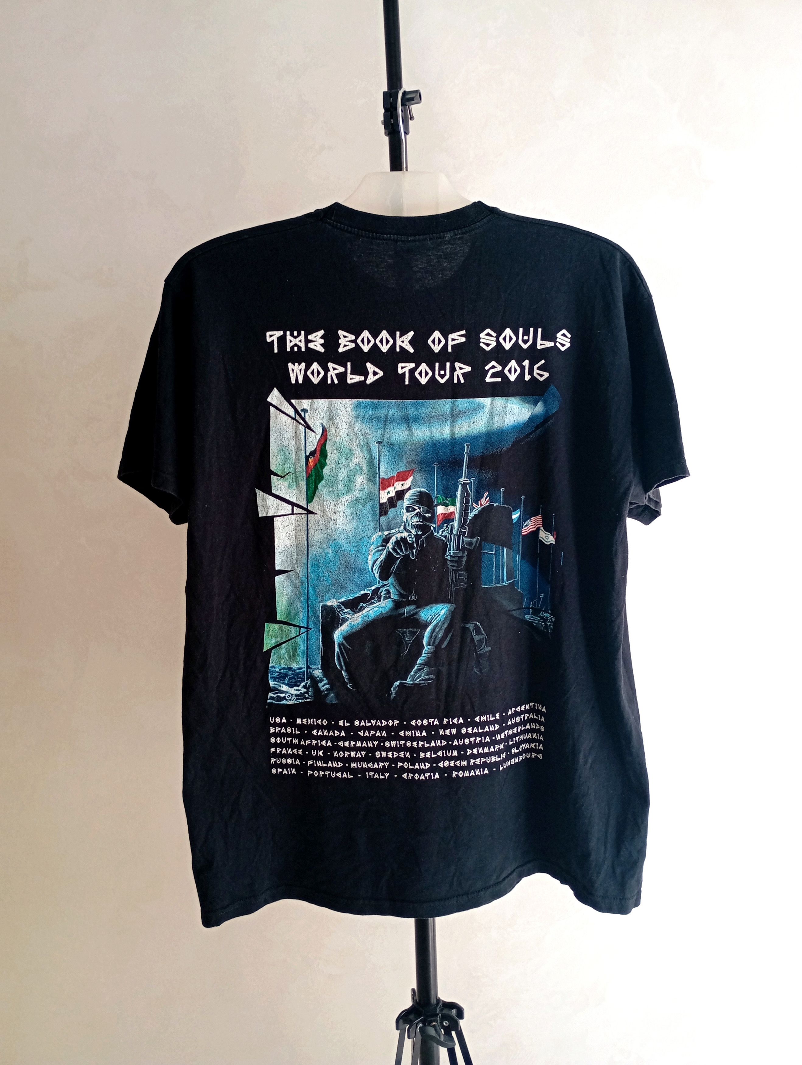 Iron Maiden X Vintage Vintage Iron Maiden The Book Of Soul Rock Band Tee 2016 Hoodie, Sweatshirt | PodTeesHub.com