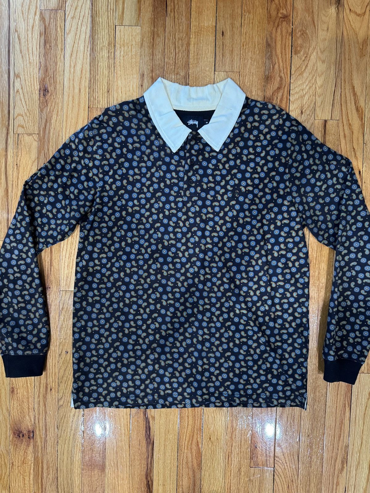 Stussy Paisley Rugby Long Sleeve T-Shirts, Hoodie, Sweatshirt | PodTeesHub.com