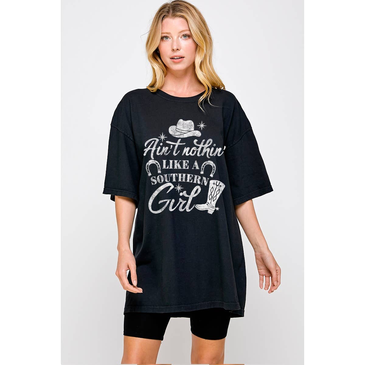 Southern Girl Graphic Oversized Tee Hoodie, Sweatshirt | PodTeesHub.com
