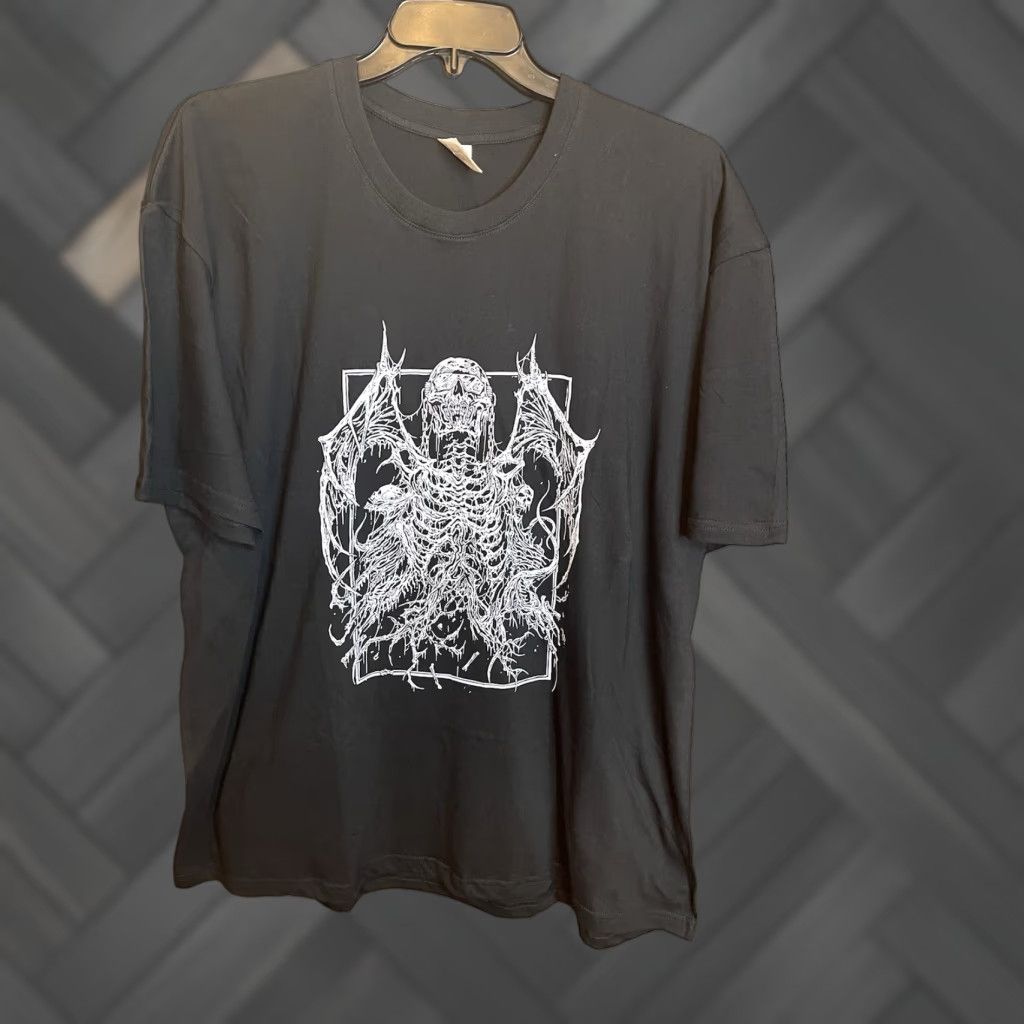 Vintage Mosh Pit Death Black Metal T Shirt Carribean 2xl Adult Men Crew Neck Short Sleeve Graphic Te Hoodie, Sweatshirt