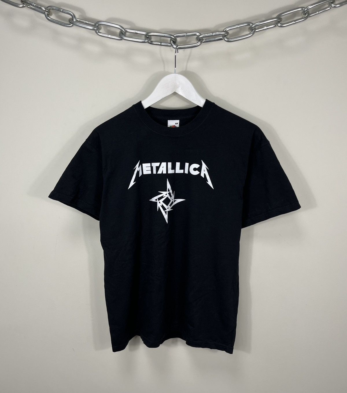 Metallica X Vintage Vintage Metallica Ninja Star Shuriken Black Band Rock T-Shirts, Hoodie, Sweatshirt