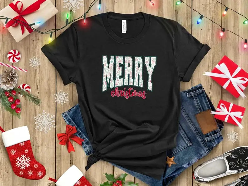 Merry Christmas T-Shirt, Xmas Party Tee Hoodie, Sweatshirt | PodTeesHub.com