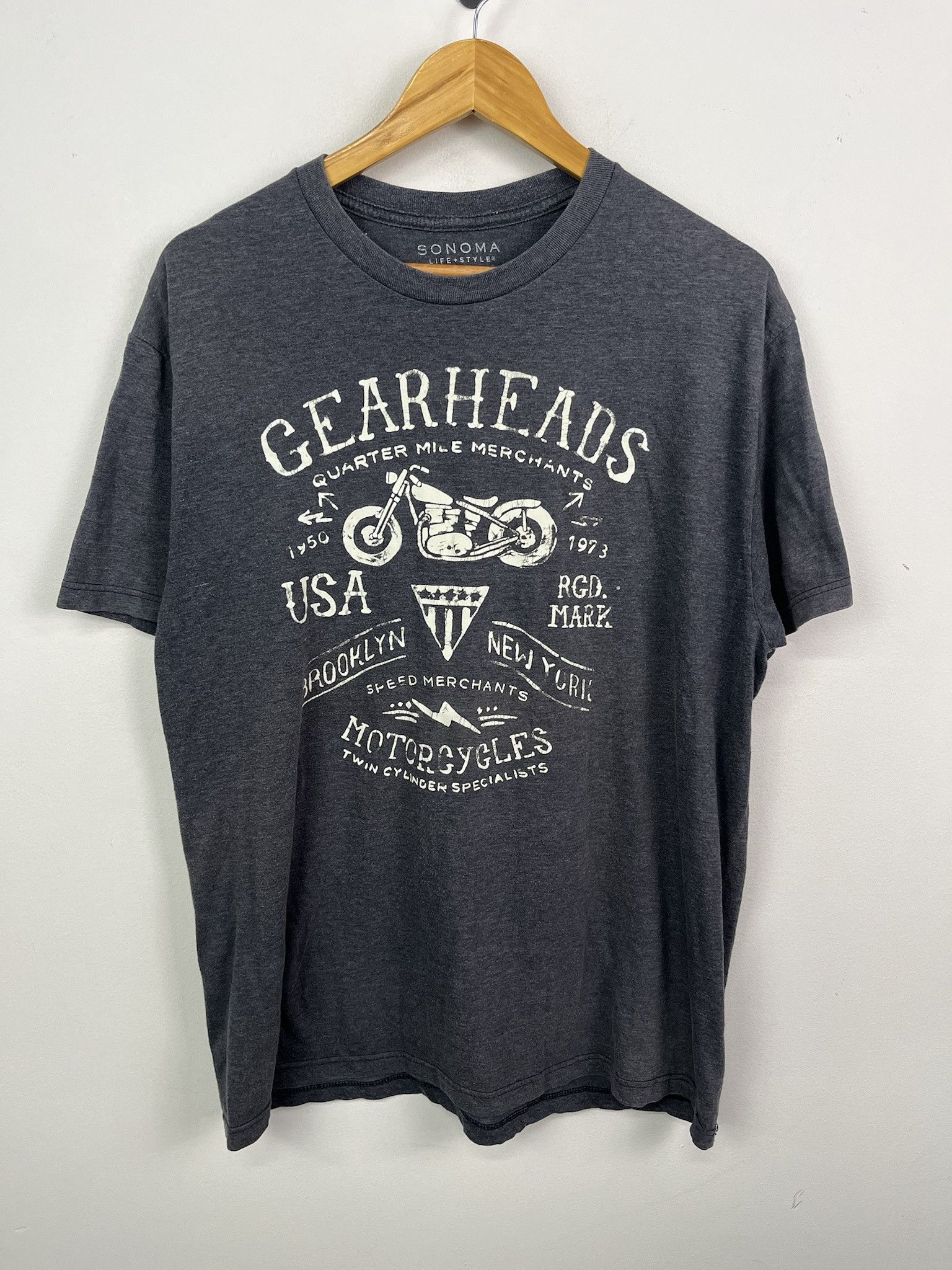 Vintage 00 S Y2k Sonoma Gearheads Motorcycle Size L T-Shirts, Hoodie, Sweatshirt