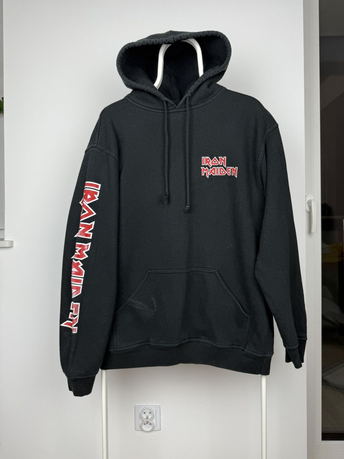 Iron Maiden X Vintage 2003 Vintage Iron Maiden The Trooper Big Logo Black Hoodie T-Shirts, Sweatshirt | PodTeesHub.com