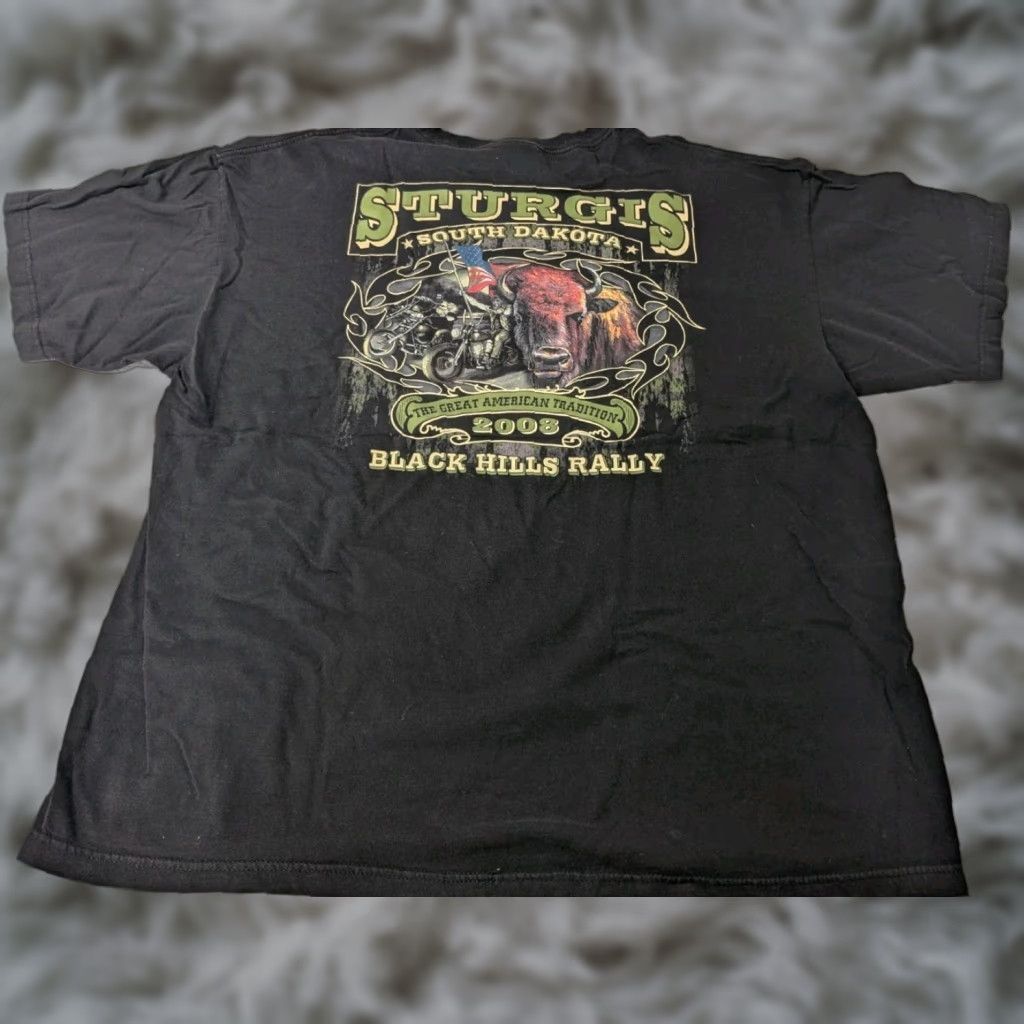 Vintage B Sport T Shirt Men 3xl Black South Dakota Sturgis Black Hills Rally Graphic Fall Su Hoodie, Sweatshirt