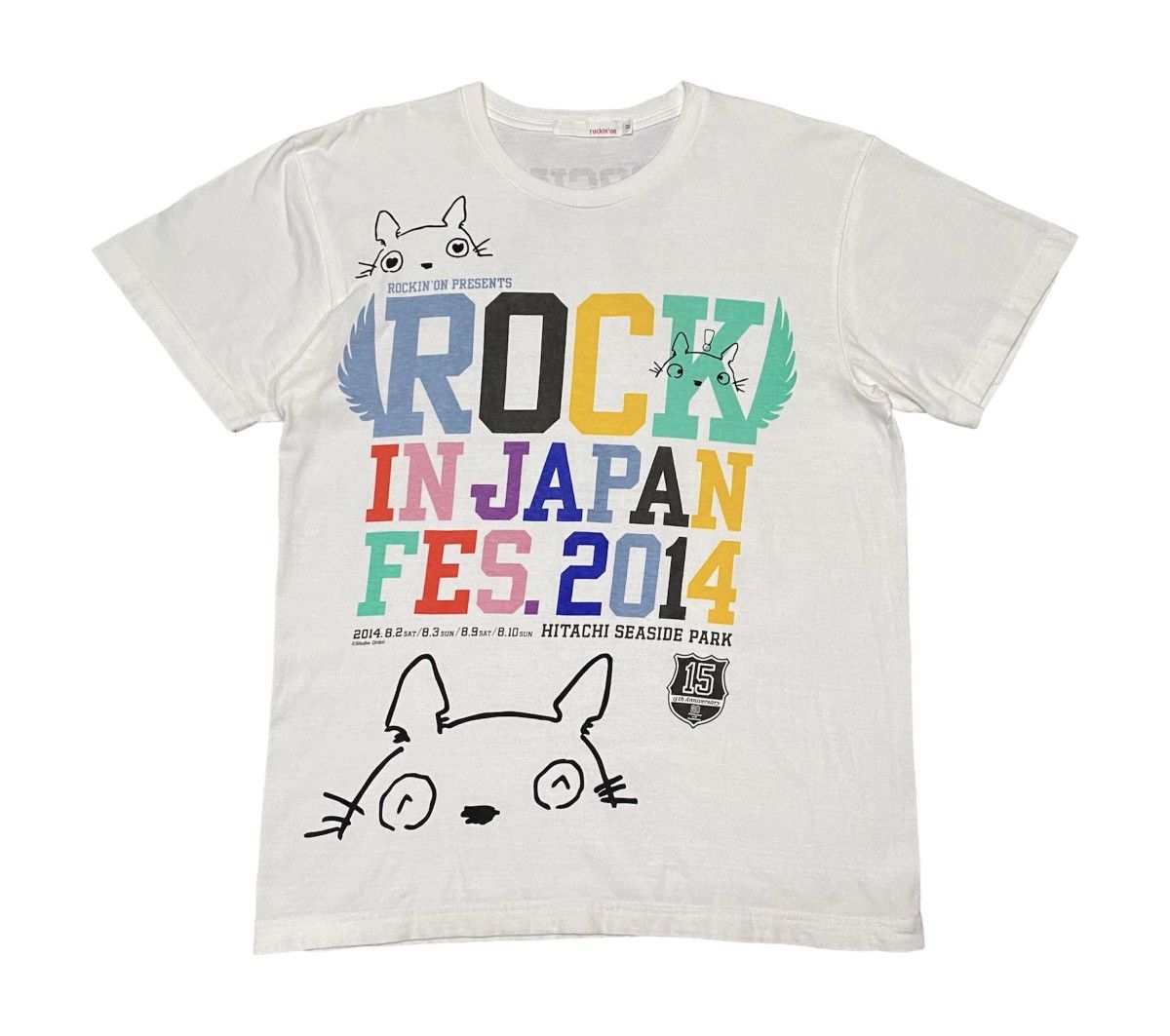 Japanese Brand X Vintage My Neighbor Totoro Studio Ghibli Rock In Japan Fes 2014 Tee Hoodie, Sweatshirt | PodTeesHub.com