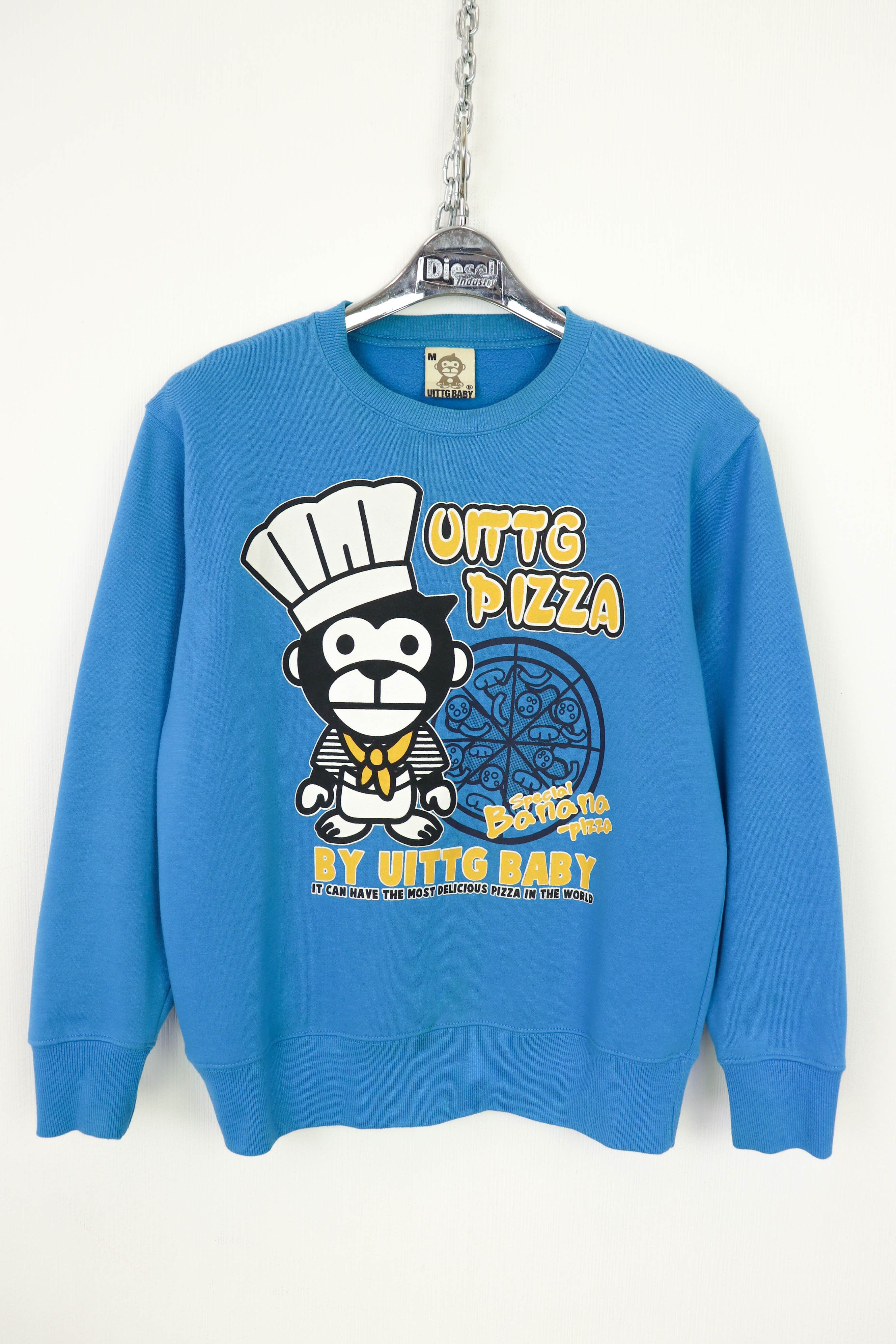 Japanese Brand Uittg Pizza By Uittg Baby Printed Graphics Sweatshirt T-Shirts, Hoodie | PodTeesHub.com