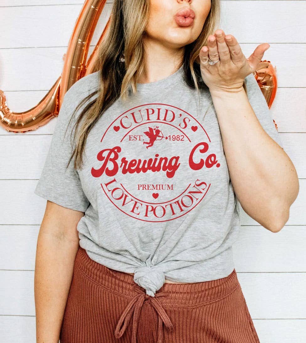 Cupid's Brew Co. - Valentine's Day Love Fun Gift T-Shirt Hoodie, Sweatshirt | PodTeesHub.com