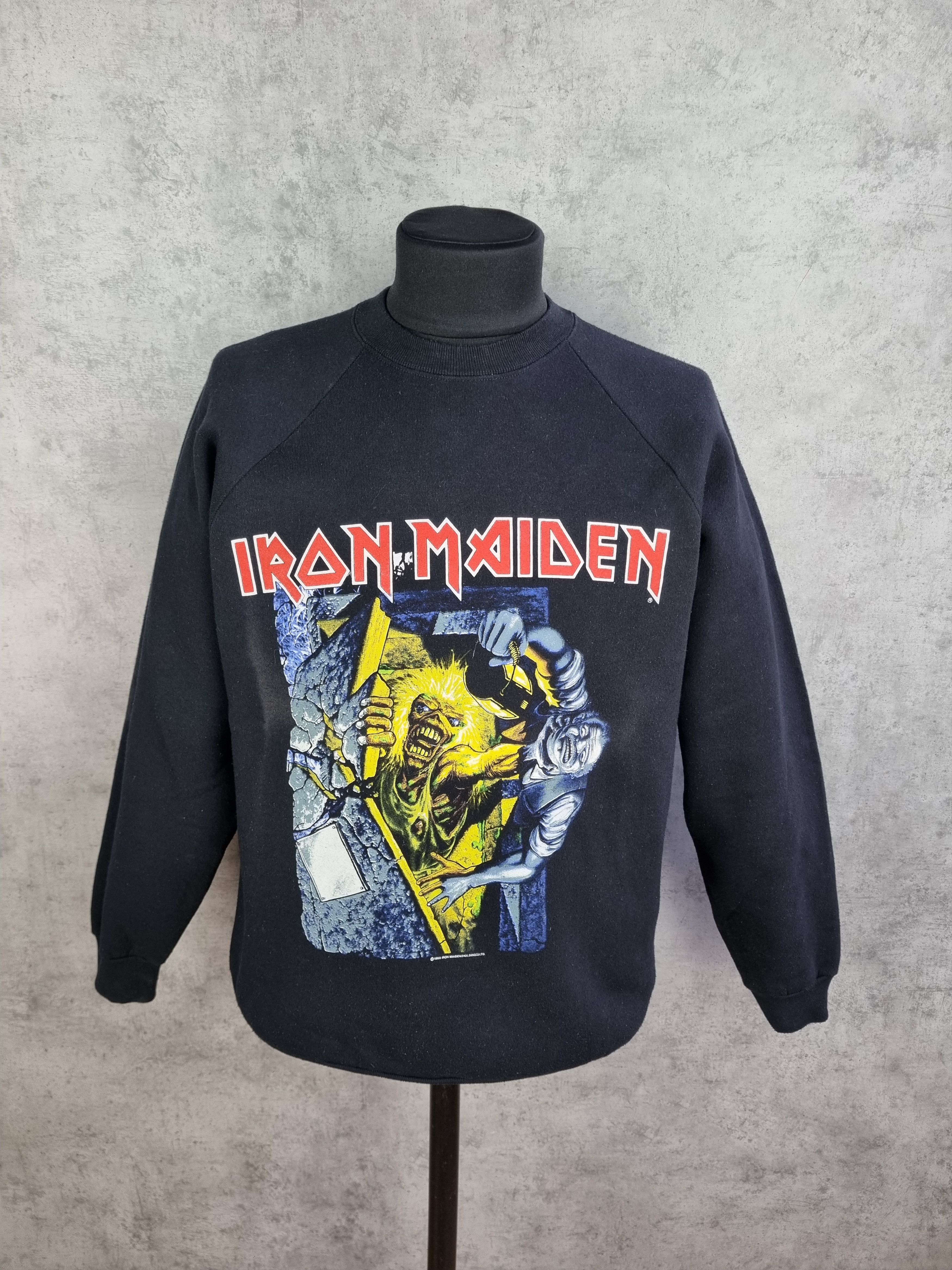 Vintage 90s Iron Maiden Big Print Vintage Hoodie T-Shirts, Sweatshirt | PodTeesHub.com