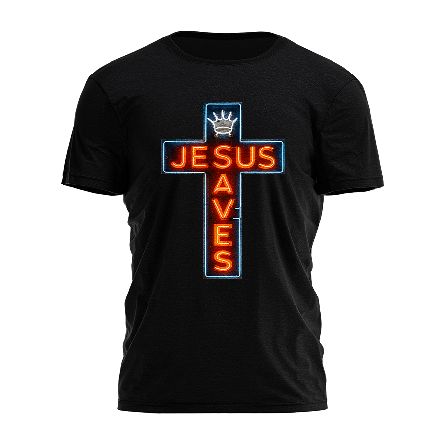 Jesus Saves - Neon Tee - 4050 Hoodie, Sweatshirt | PodTeesHub.com