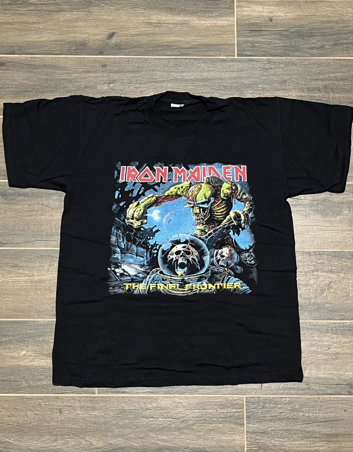 Iron Maiden X Vintage Vintage Iron Maiden The Final Frontier Tour 2010 Faded Tee Hoodie, Sweatshirt | PodTeesHub.com